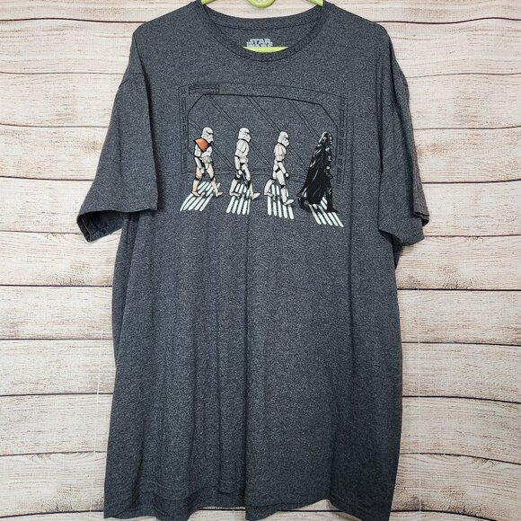 Star Wars Mad Engine Darth Vader & Stormtrooper Crossing T-Shirt Men's Size 2X - Picture 1 of 8